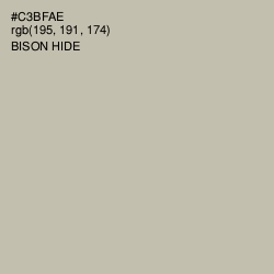 #C3BFAE - Bison Hide Color Image